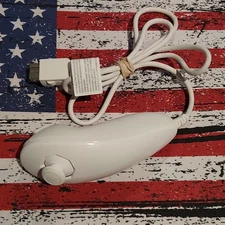 Nintendo Wii Nunchuk Ergonomic Wired Controller White for Nintendo Wii