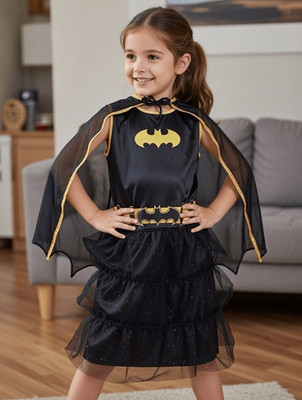 BATGIRL BATMAN TUTU DRESS SUPERHERO Halloween 2 pc girl's COSTUME  LARGE