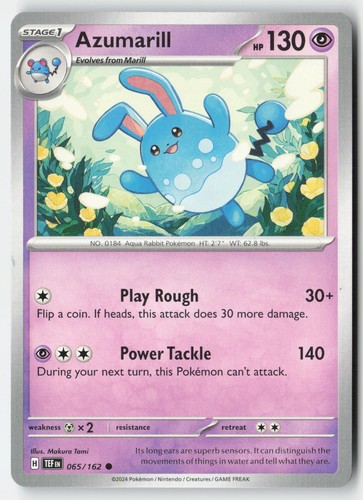 Azumarill 065/162 Temporal Forces Common