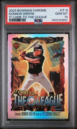Konnor Griffin 2025 Bowman Chrome It Came To The League IT-8 PSA 10 💎 LOW POP