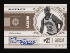 2010-11 Sean Elliott Panini National Treasures Auto Autograph #06/25 *NICE*
