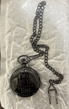 To My Husband I Love You Men's Quartz Pocket Watch FOB Chain Anniversary Gift