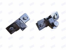 WINDSHIELD PIVOT BRACKET + PLATE WILLYS 41-64 MB, GPW, CJ-2A, 3A, 3B JEEP CHROME