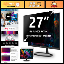 27" Privacy Screen Filter for 16:9 Monitor  Removable Anti-Glare  Blue Light S
