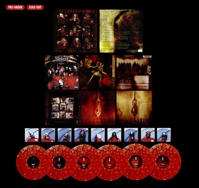 SLIPKNOT 6LP 25TH ANNIVERSARY BLOOD SPLATTER BOX SET LE /1899  NEW SOLD OUT