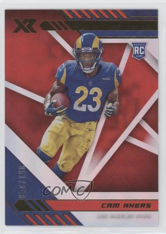 2020 Panini XR Rookie Red 51/249 Cam Akers #124 Rookie RC 2l4