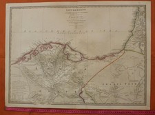 EGYPT & ISRAEL 1843 JAMES WYLD OVERSIZE UNUSUAL ANTIQUE COPPER ENGRAVED MAP