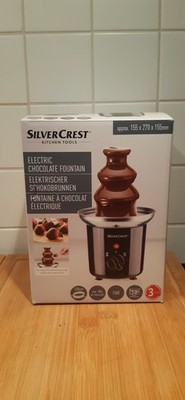 Schokoladenbrunnen Dessertbrunnen Chocolate Fountain Silver Crest