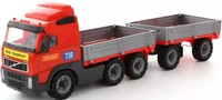 4810344009487 Polesie Poland, SamochóD Z Burtami I Przyczepą Volvo Polesie
