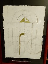 Walter Valentini Manifesto anni 80 Titolo "La porta del tempo"