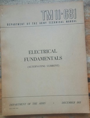  Electrical Fundamentals Alternating Current 1951. TM 11-681