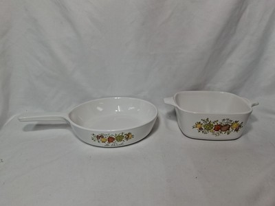 Vintage Corning Ware P83B p43B  Spice of Life La Persil Pan/Skillet & Casserole