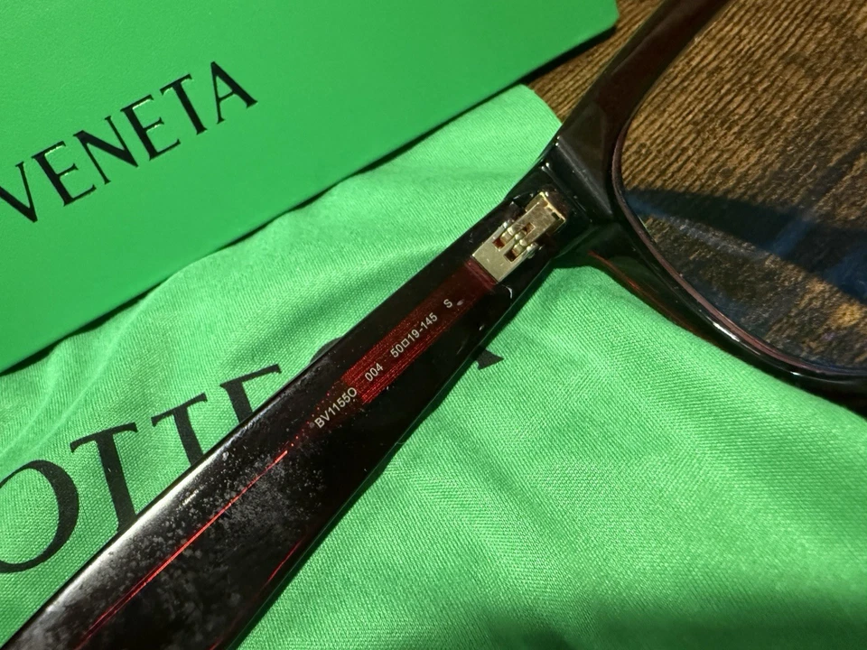 Bottega Veneta Mujer Rojo Borgoña BV1155O Monturas Gafas Italia Foto 2 de 4