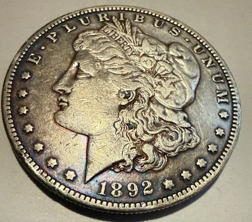 1892-S Morgan Silver Dollar looks VG-EF