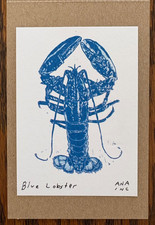 Ana Inciardi mini prints: Blue Lobster from the Warby Parker series (Retired)