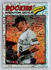 2026 Topps Heritage #355 Brenton Doyle Chrome Silver Sparkle Refractors