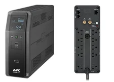 APC BR1000MS Back UPS PRO BR 1000VA, SineWave, 10 Outlets, 2 USB Charging Ports,