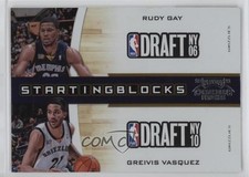 2010-11 Playoff Contenders Patches Starting Blocks Rudy Gay Greivis Vasquez 0qr0