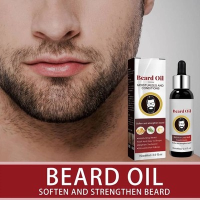 Bear Care Oil Men Beard Growth Soften Moisturizing Strength Beard Essential Oil