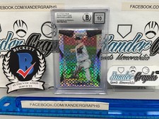 ROGER CLEMENS SIGNED AUTOGRAPHED 2019 PRIZM PLAID #/75 ON CARD-BECKETT BGS 10