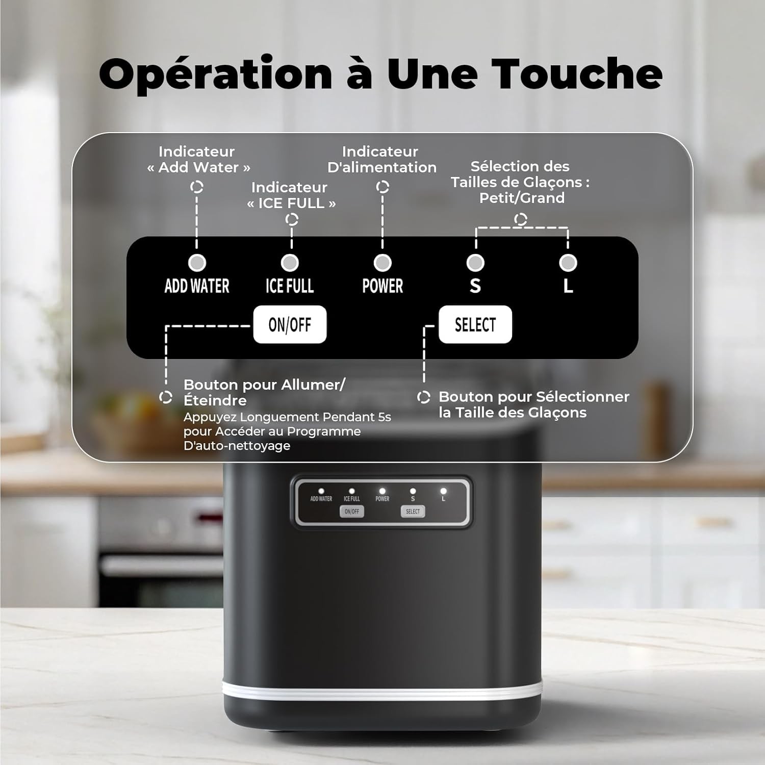 Machine à glaçons 12kg Acmeenjoy pour ne plus manquer de glace