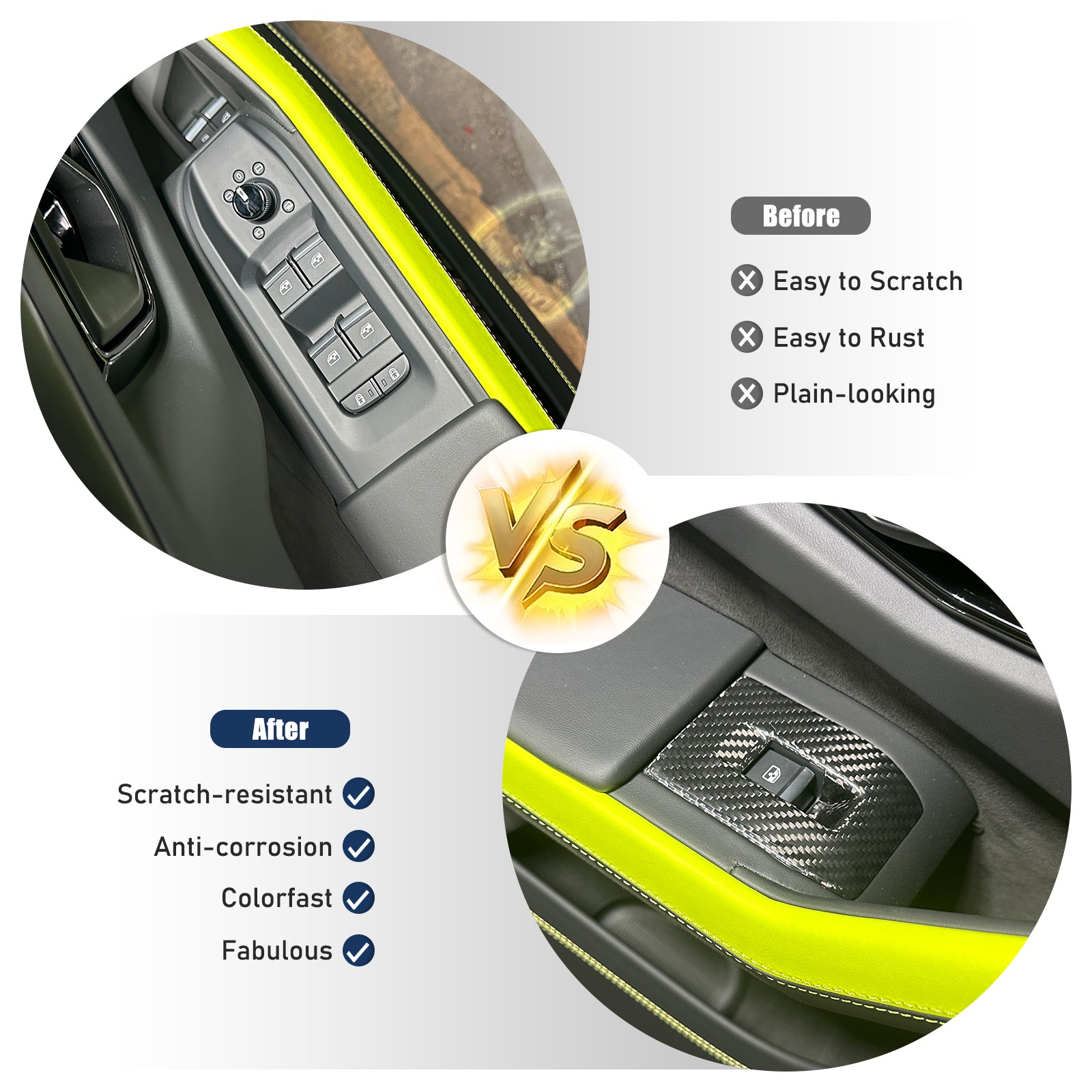 Real Carbon Fiber Window Lift Switch Panel Trim For Lamborghini URUS/SE 18-21 US