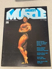 MUSCLE DIGEST bodybuilding magazine with poster KAL SZKALAK//Arnold 8-78