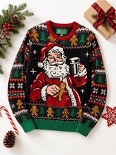 Ugly Christmas Sweater Santa Beer Gingerbread Fair