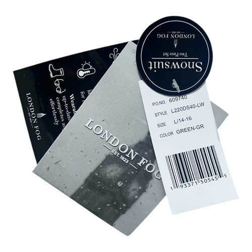 Babero y chaqueta de nieve London Fog para niños de 2 piezas talla 14-16 - Imagen 5 de 6