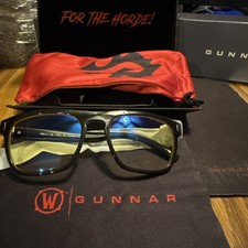 Gunnar X World Of Warcraft Horde Edition Amber -Light Filter Glasses - NEW. E2