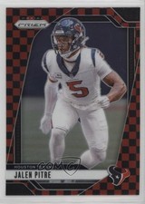2024 Panini Prizm Black & Red Checker Prizm Jalen Pitre #118 0rd2