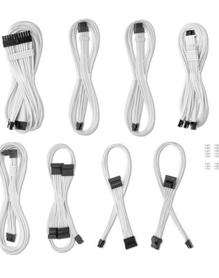CableMod C-Series ModFlex Sleeved Cable Kit Corsair Type 5 RMX Shift White