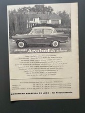 Borgward Arabella de Luxe Oldtimer 1960 Vintage Werbung Reklame