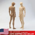 US Mirrfig 1/12 Male Super Flexible Moveable Thin Joint Body Model For 6" Figure