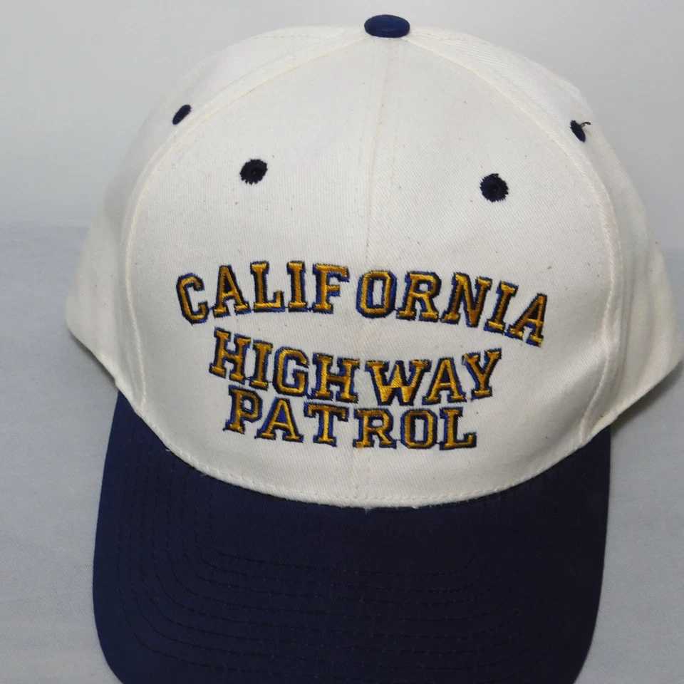 Vintage 1990s California Highway Patrol CHiPs C.H.P. Emboidered Snapback Cap Hat - Image 3 of 4