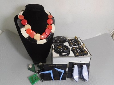 KONVOLUT alter Schmuck Bakelit FANTASIE BAKELIT OLD Jewelry ART DECO