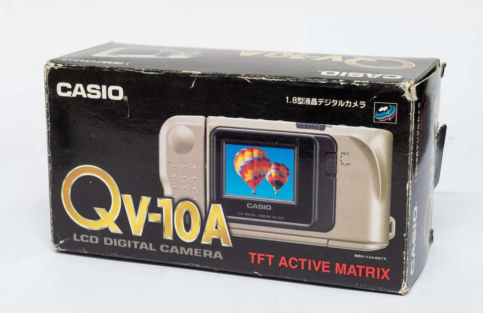 Rare Casio QV-10A Digital Camera from 1996 boxed!