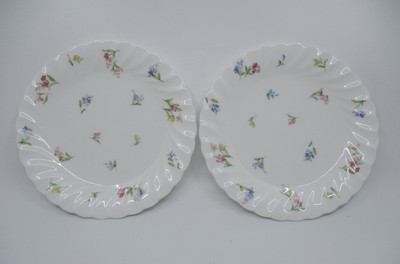 NIKKO FLORAL SHOWER - 2 BREAD & BUTTER PLATES -  6 5/8''  1202D