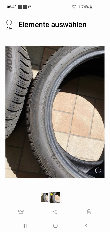 Winterreifen für Porsche Taycan R20 - Bild 2 von 4