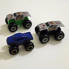 Lot 3 MONSTER TRUCKS Burger King McDonalds 2012 Hot Wheels Feld Motor Sports -DD