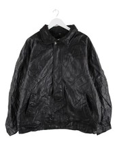 Vintage 90s Leder Jacke Schwarz M Herren