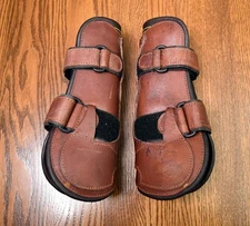 Devoucoux, front boots, brown leather, Medium