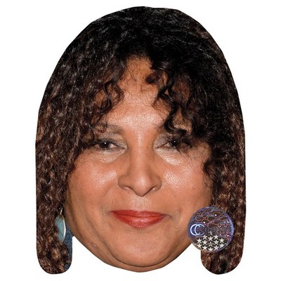 Pam Grier Promi Maske, flaches Kartengesicht, Kostüm Maske