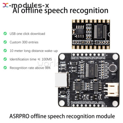ASRPRO Intelligent Voice Recognition Module ASR PRO Core Board Development Board