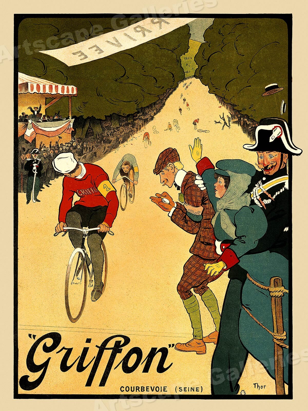 Poster - "griffon" Road Touring - 20x28