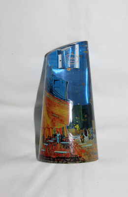Glas Kerzenständer Goebel Art`s Orbis V.van Gogh''Motiv Cafe de Nuit''