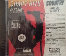 Pop Hits Monthly Karaoke June 09 Country CD G New Wrapped  Free Shipping