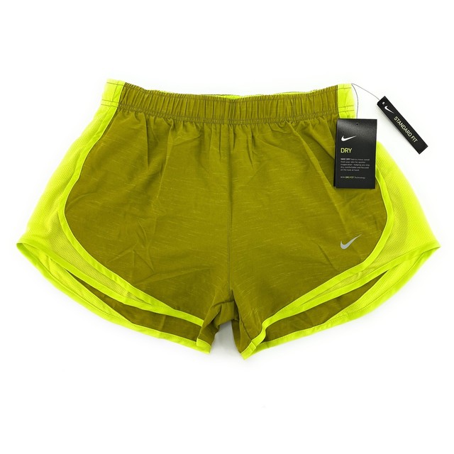 green nike tempo shorts