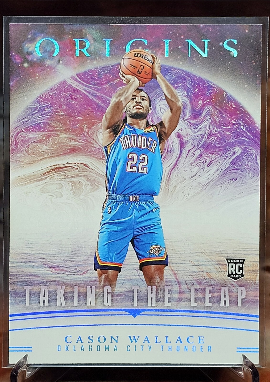 2023-24 Panini Origins Cason Wallace Taking The Leap RC #14 Thunder