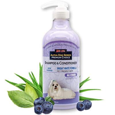 Bright White Grooming Natural Dog Shampoo and Conditioner with Aloe Vera, pH ...